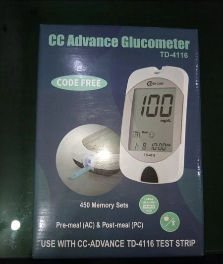 CC Advance TD-4116 Code Free Glucometer