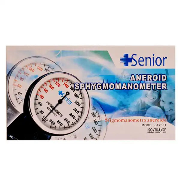 Senior Aneroid Sphygmomanometer | (Model ST2001) Manual Blood Pressure Monitor