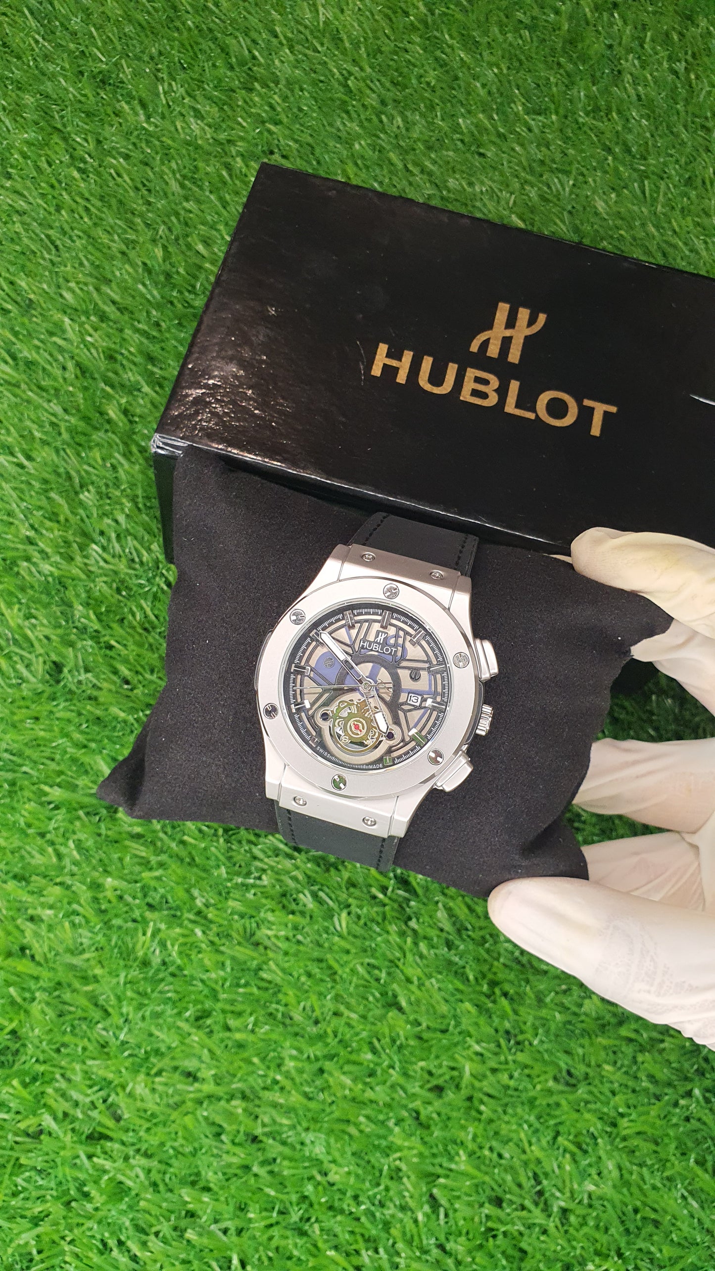 Hublot Avant-Garde Skeleton Chronograph with Exposed Mechanical Dial Watch