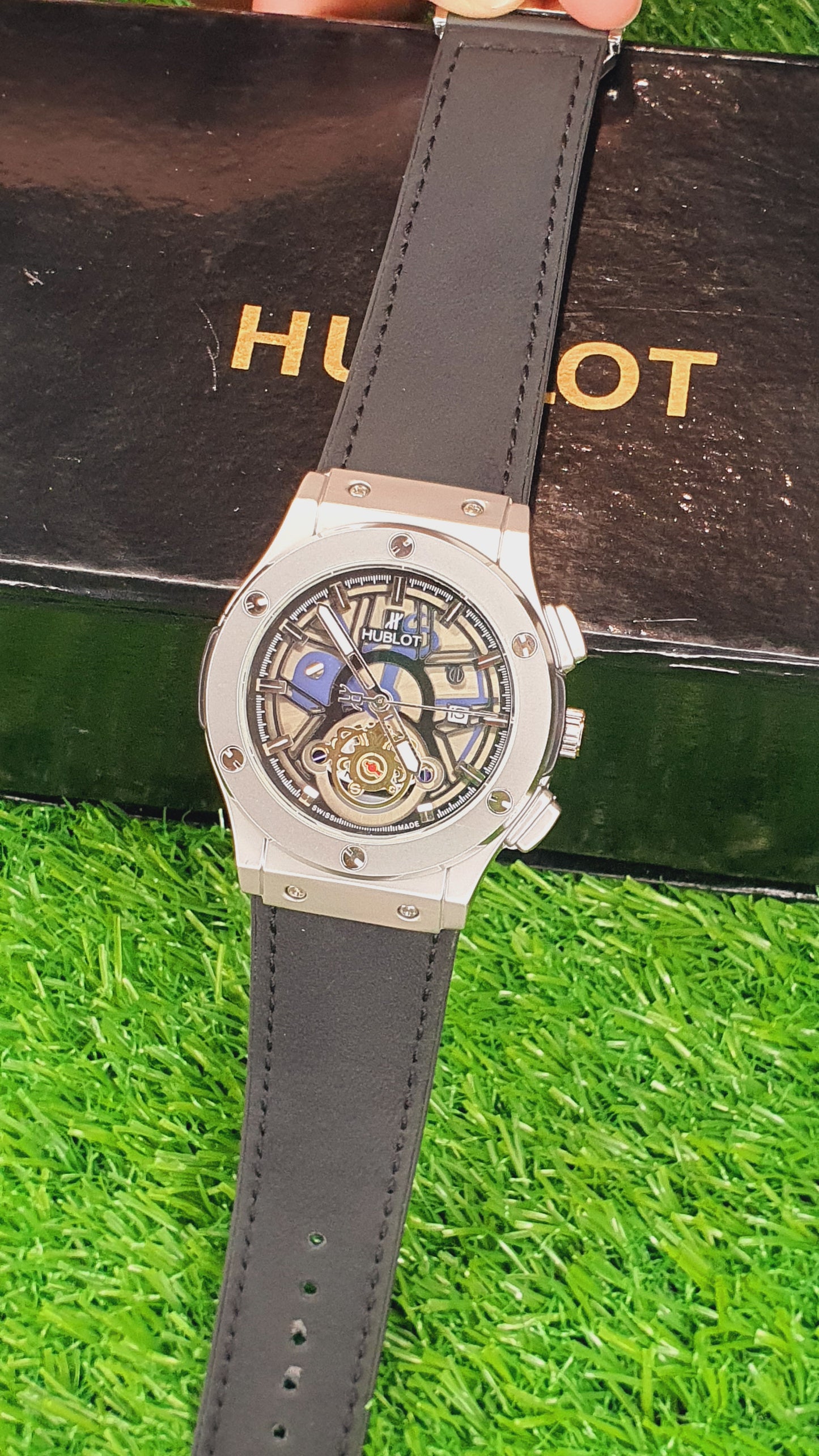 Hublot Avant-Garde Skeleton Chronograph with Exposed Mechanical Dial Watch