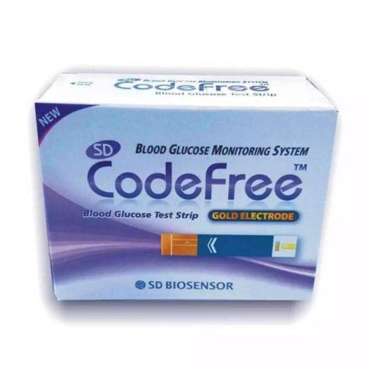 SD Codefree Blood Glucose Test Strip | New Gold Electrode Technology