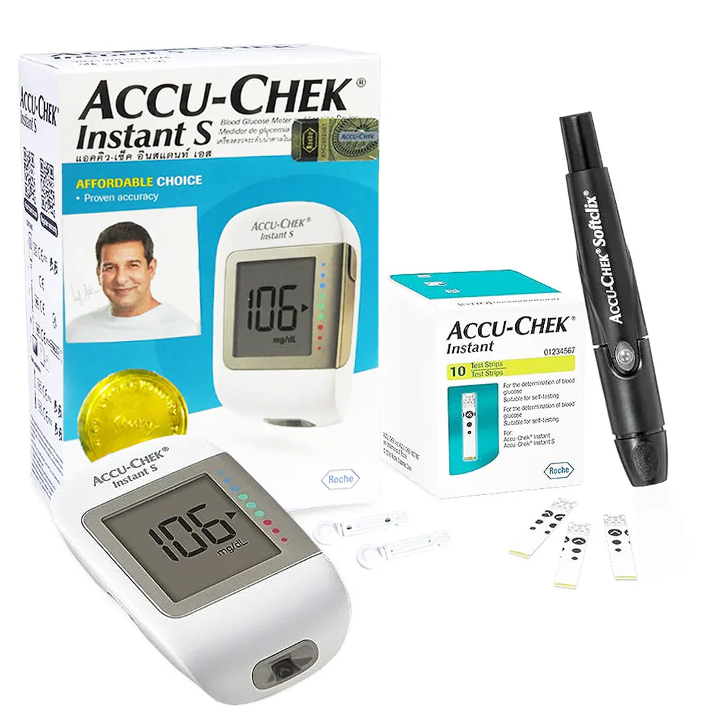 Accu-Chek Instant S Blood Glucose Glucometer Kit