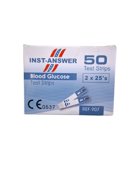 INST-ANSWER 50 Blood Glucose Test Strips (50 Count)