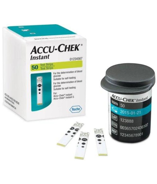 Accu-Chek Instant Blood Glucose Test Strips (50 Count)
