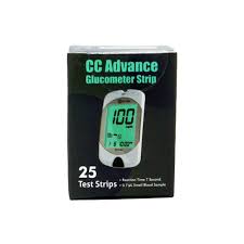 CC Advance Glucometer Test Strips (25 Count)